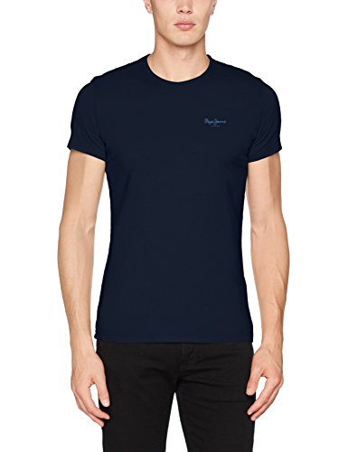 Pepe Jeans Original Basic S/S PM503835 Camiseta, Azul (Navy 595), Medium para Hombre Pepe Jeans Original Basic S/S PM503835 Camiseta, Azul (Navy 595), Medium para Hombre