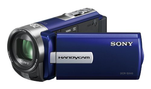 Sony DCRSX45EL.CEN - Videocámara (Pantalla de 3", Zoom óptico 60x, Zoom Digital 2000x, estabilizador de Imagen), Color Azul