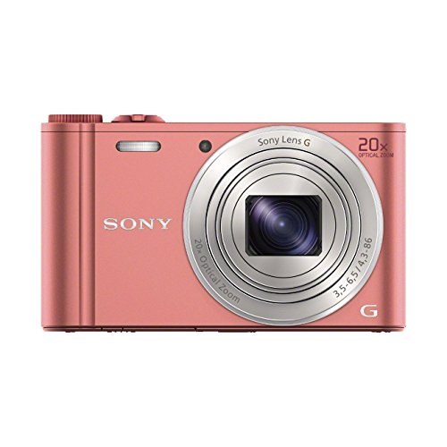 Sony DSC-WX350 - Cámara compacta de 18.2 Mp (pantalla de 3", zoom óptico 20x, estabilizador, vídeo Full HD), rosado