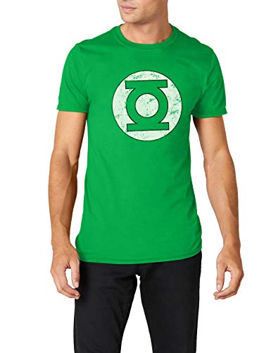 T-Shirt (Uomo Green -S) Green Lantern - Distressed Logo T-Shirt (Uomo Green -S) Green Lantern - Distressed Logo