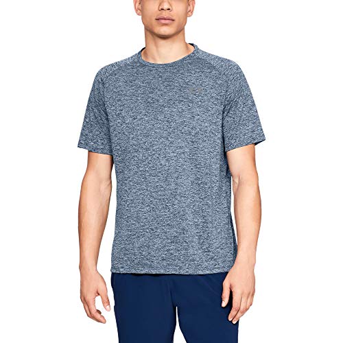 Under Armour Tech 2.0 T Camiseta de Manga Corta, Hombre, Azul (Navy 409), L