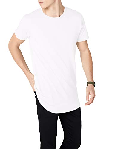 Urban Classics Shaped Long Tee Camiseta, white, M para Hombre