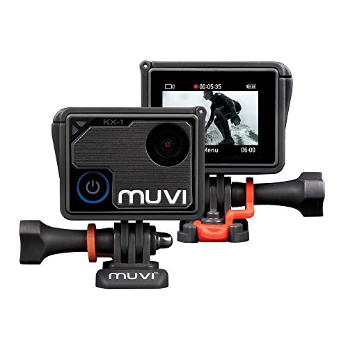 Veho Muvi KX-1 - Cámara de acción (videocámara sin Manos, resolución 4k, 12MP, Pantalla táctil LCD) Color Gris
