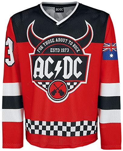 AC/DC For Those About To Rock Hockey Trikot Hombre Camiseta Manga Larga Multicolor 3XL