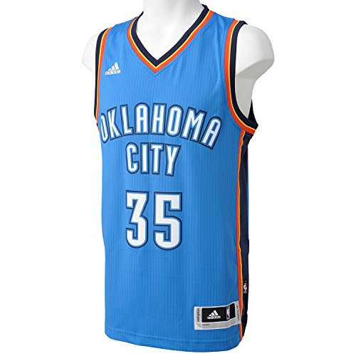 adidas Basketball Oklahoma City Thunder Swingman Trikot, Camiseta para Hombre, Multicolor (Blanco/Azul), XS