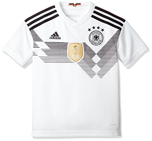 adidas DFB Home 2018 Camiseta de Equipación, Niños, Blanco/Negro, 176-15/16 años