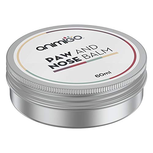 Animigo Bálsamo Natural Protector Calmante para Patas, Nariz y Piel De Perros y Gatos - Crema Hidratante, Protege y Repara Piel Seca y Agrietada, Bálsamo Protector Piel, Hocico y Almohadillas, 60ml Animigo Bálsamo Natural Protector Calmante para Patas, Nariz y Piel De Perros y Gatos - Crema Hidratante, Protege y Repara Piel Seca y Agrietada, Bálsamo Protector Piel, Hocico y Almohadillas, 60ml