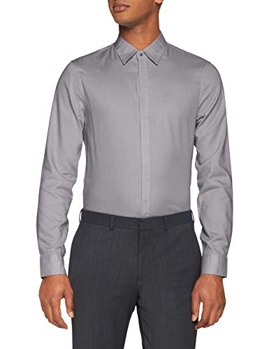 Armani Exchange 8nzcbg Camisa, Gris (Grey W/Black/White S 0934), X-Small para Hombre