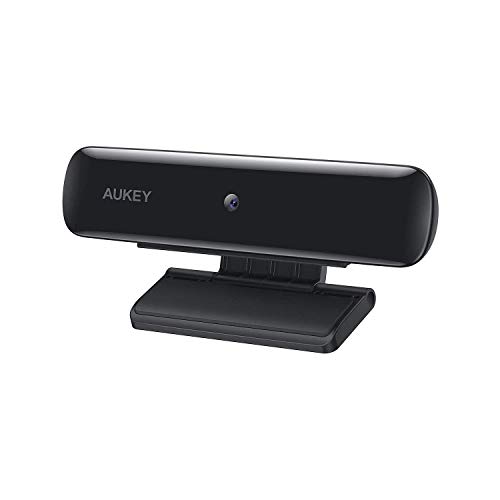 AUKEY Webcam FHD, Cámara de videoconferencia 1080p, con USB para Ordenador de Escritorio o portátil para videollamada de Pantalla Ancha y grabación de Videos