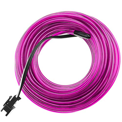 BeMatik - Cable electroluminiscente violeta de 2.3mm en bobina 25m