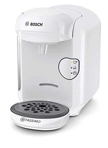 Bosch TAS1404 Tassimo Vivy 2 - Cafetera Multibebidas Automática de Cápsulas, Diseño Compacto, color Blanco