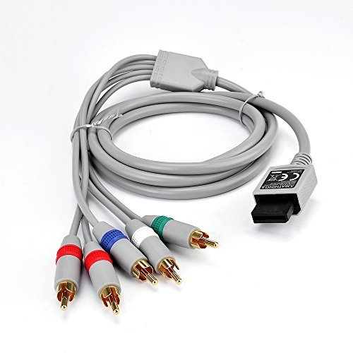 Cable de componentes AMATHINGS HDTV YUV Adecuado para Wii y Wii U Cable de conexión de componentes