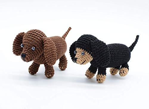Cachorros Dachshund, doxie, los mejores juguetes de ganchillo Cachorros Dachshund, doxie, los mejores juguetes de ganchillo