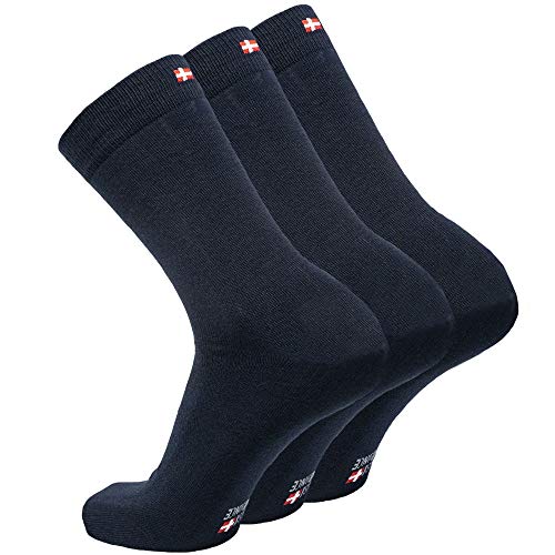 Calcetines de Lana Merino 3 Pares (Azul Marino, EU 39-42) Calcetines de Lana Merino 3 Pares (Azul Marino, EU 39-42)