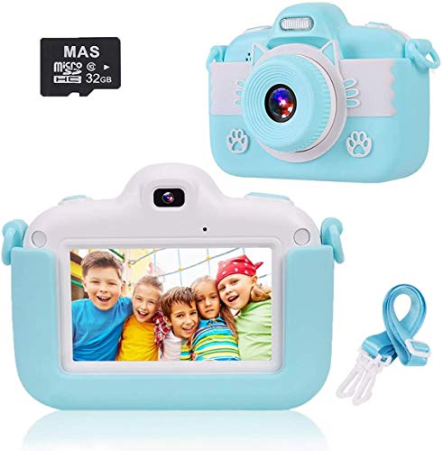 Cámara de Fotos para Niños, slopehill Cámara Infantil Cámara de Video con Pantalla Táctil de 3 Pulgadas 8MP 1080P HD Cámara Digital Juguetes Regalo Niños 3-10 Años (Tarjeta TF de 32GB Incluida)