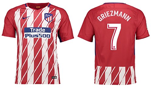 Camiseta para niños Atlético de Madrid 2017 – 2018, equipación de local, Griezmann 7, Griezmann 7, 128