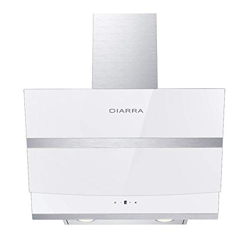 Campana CBCW6736N Extractora de Pared 60cm 750m³/h 210W - Pantalla Táctil - 3 Niveles - Evacuación al Exterior y Recirculación Interna por Filtro de Carbón CBCF003 - Cristal & Acero Inox. Blanco Campana CBCW6736N Extractora de Pared 60cm 750m³/h 210W - Pantalla Táctil - 3 Niveles - Evacuación al Exterior y Recirculación Interna por Filtro de Carbón CBCF003 - Cristal & Acero Inox. Blanco