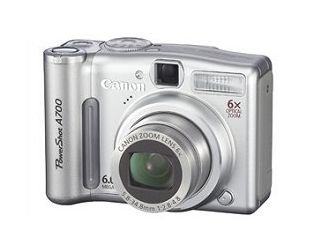 Canon Disparo de energía A700 Cámara Digital (6 mpx, 6fach Zoom)