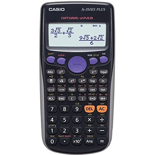 CASIO FX-350ES PLUS - Calculadora científica 80 x 162 x 13.8 mm, negro
