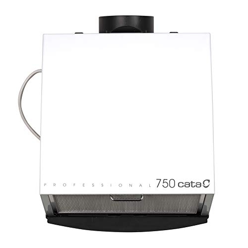 Cata Cocina silencioso | Modelo 750 | Ventilador Extractores de Aire | Color Blanco, 105 W, 49 Decibelios, Estructura de Metal Cata Cocina silencioso | Modelo 750 | Ventilador Extractores de Aire | Color Blanco, 105 W, 49 Decibelios, Estructura de Metal