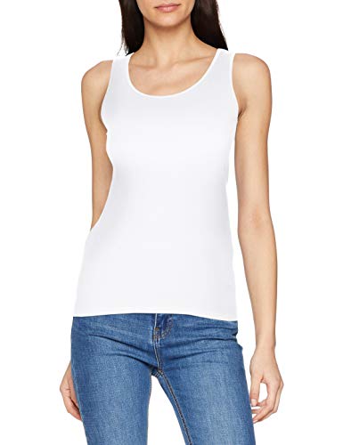 Cecil 311049 Linda Camiseta sin Mangas, Blanco (White 10000), Large para Mujer