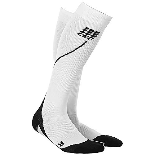CEP Strumpf Progressive+ Run Socks 2.0 - Calcetines, Color Blanco/Negro, Talla V