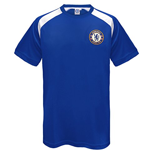Chelsea FC - Camiseta oficial de entrenamiento - Para hombre - Poliéster - Azul real - Large