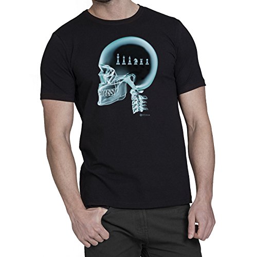 Chess ajedrez en el cerebro X-Ray Camiseta para hombre T-Shirt