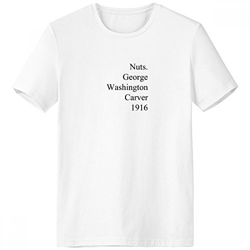 DIYthinker George Washington Carver citas de cuello redondo de la camiseta blanca de manga corta Comfort Deportes camisetas de regalos - Multi - XXXL