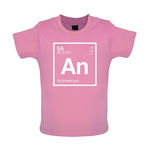 Dressdown Andrew periódica Elemento – Camiseta de Manga Corta para bebé – 8 Colores – a Partir 3 – 24 Meses