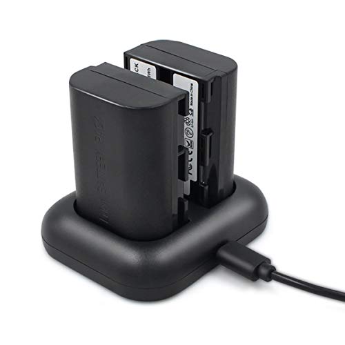 ENEGON Batería de Repuesto (Paquete de 2) y Cargador Doble rápido para Canon LP-E6, LP-E6N y Canon Canon EOS 5D Mark II/III/IV, 5DS, 5DS R, 6D, 7D, 7D Mark II, 60D, 60Da, 70D, 80D, XC1 ENEGON Batería de Repuesto (Paquete de 2) y Cargador Doble rápido para Canon LP-E6, LP-E6N y Canon Canon EOS 5D Mark II/III/IV, 5DS, 5DS R, 6D, 7D, 7D Mark II, 60D, 60Da, 70D, 80D, XC1