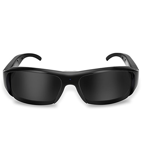 Gafas de Cámara Digital HD de 5 Megapíxeles, Gafas de Sol con Cámara HD 1080P con Cabezal Recargable, Lentes Polarizados, Cámara Grande de Gran Angular para Deportes al Aire Libre