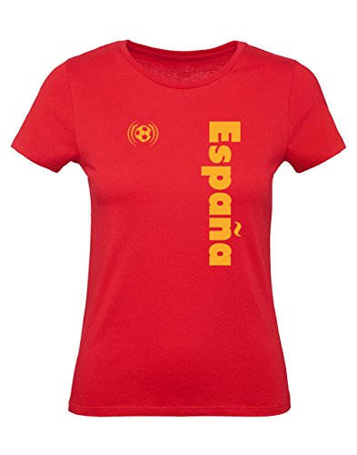 Green Turtle T-Shirts Camiseta para Mujer - Apoya a la Selección Española en el Mundial de Fútbol! Small Rojo