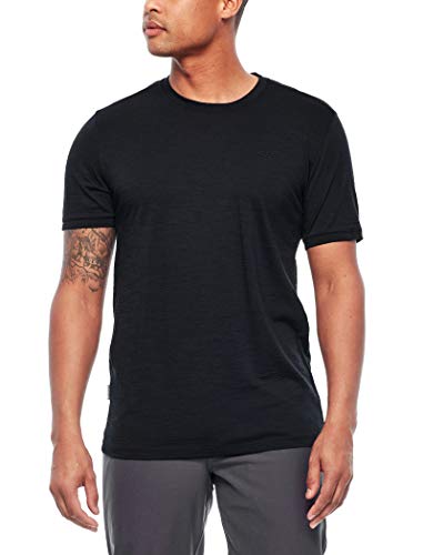 Icebreaker Spector Merino - Camiseta para Hombre, N'est Pas Applicable, Hombre, Color Negro, tamaño XXL