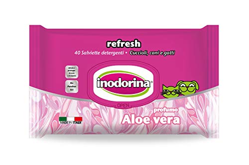 Inodorina Toallitas Refresh Aloe Vera, 40 Unidades