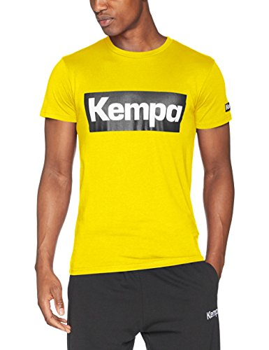 Kempa Promo Camiseta Casual, Hombre, Amarillo Lima, XXXL