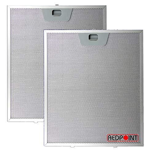 Kit de 2 unidades. Filtros de aluminio para campanas Faber 253 x 300 x 8 mm con enganches inferiores