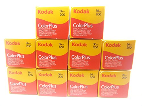 Kodak ColorPlus 200 10 películas de impresión a color de 35 mm de 36 exposiciones