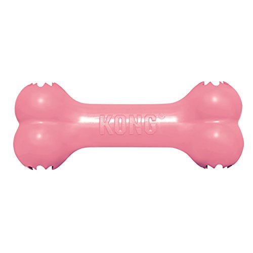 KONG - Puppy Goodie Bone - Dispensador de golosinas para dentición - Para Cachorros Pequeños (varios colores)