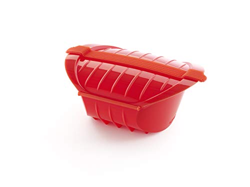 Lékué Ogya Rojo Estuche Vapor, Silicona Platino, 1-2 Personas Lékué Ogya Rojo Estuche Vapor, Silicona Platino, 1-2 Personas