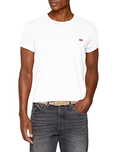 Levi's SS Original Hm tee Camiseta, Multicolor (Cotton + Patch White 0000), Large para Hombre Levi's SS Original Hm tee Camiseta, Multicolor (Cotton + Patch White 0000), Large para Hombre