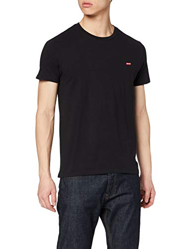 Levi's SS Original Hm tee Camiseta, Negro (Cotton + Patch Black 0009), Large para Hombre Levi's SS Original Hm tee Camiseta, Negro (Cotton + Patch Black 0009), Large para Hombre