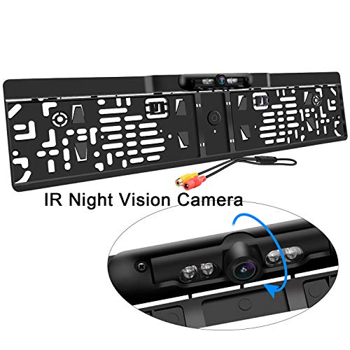 Matrícula del Coche Cámara de visión Trasera con visión Nocturna a Prueba de Agua 170 ° Ángulo de visión Inversión de Alta definición Cámara de estacionamiento de Respaldo con 4 Luces IR Matrícula del Coche Cámara de visión Trasera con visión Nocturna a Prueba de Agua 170 ° Ángulo de visión Inversión de Alta definición Cámara de estacionamiento de Respaldo con 4 Luces IR