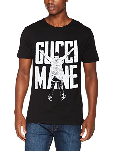 MERCHCODE Merch Código Hombre Gucci goldmane Victory tee – Camiseta, Hombre, Gucci Mane Victory tee, Negro, Medium