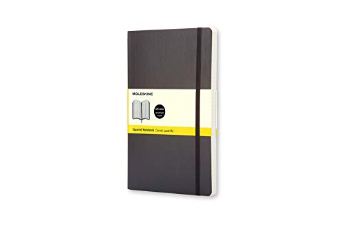 Moleskine - Cuaderno Clásico con Páginas Cuadriculada, Tapa Blanda y Goma Elástica, Negro (Black), Tamaño Bolsillo, 192 Páginas Moleskine - Cuaderno Clásico con Páginas Cuadriculada, Tapa Blanda y Goma Elástica, Negro (Black), Tamaño Bolsillo, 192 Páginas