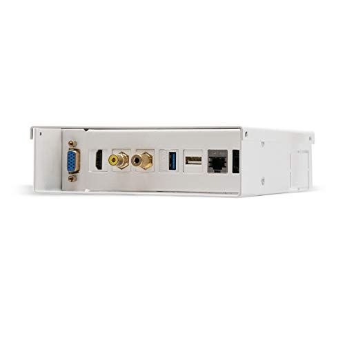 Nano Cable 10.35.0003 - Caja de Conexión Multimedia (VGA, HDMI, Jack 3.5, RCA, 2xUSB, 2xRJ45) Color Blanco