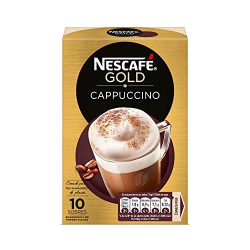 NESCAFÉ Café Cappuccino, Caja de sobres, 6 Paquetes de 10x14g de Café - Total: 840g