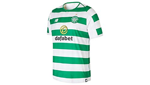 New Balance Celtic FC - Camiseta de Manga Corta para Hombre, Celtic F.C. - Camiseta de Manga Corta, Hombre, Color Blanco/Verde Celta, tamaño Medium