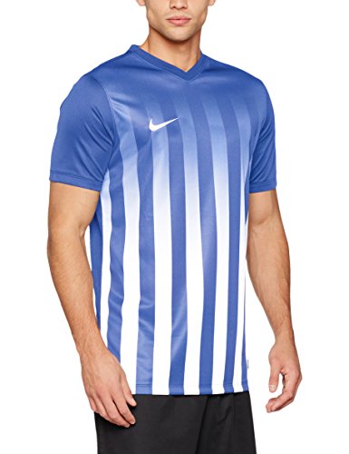 NIKE SS Striped Division II JSY Camiseta, Hombre, Azul/Blanco (Royal Blue/White/White), S