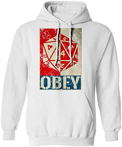 Nueva Camiseta gráfica Obey The Dice D&D Novelty tee Dungeons Sudadera con Capucha para Hombre